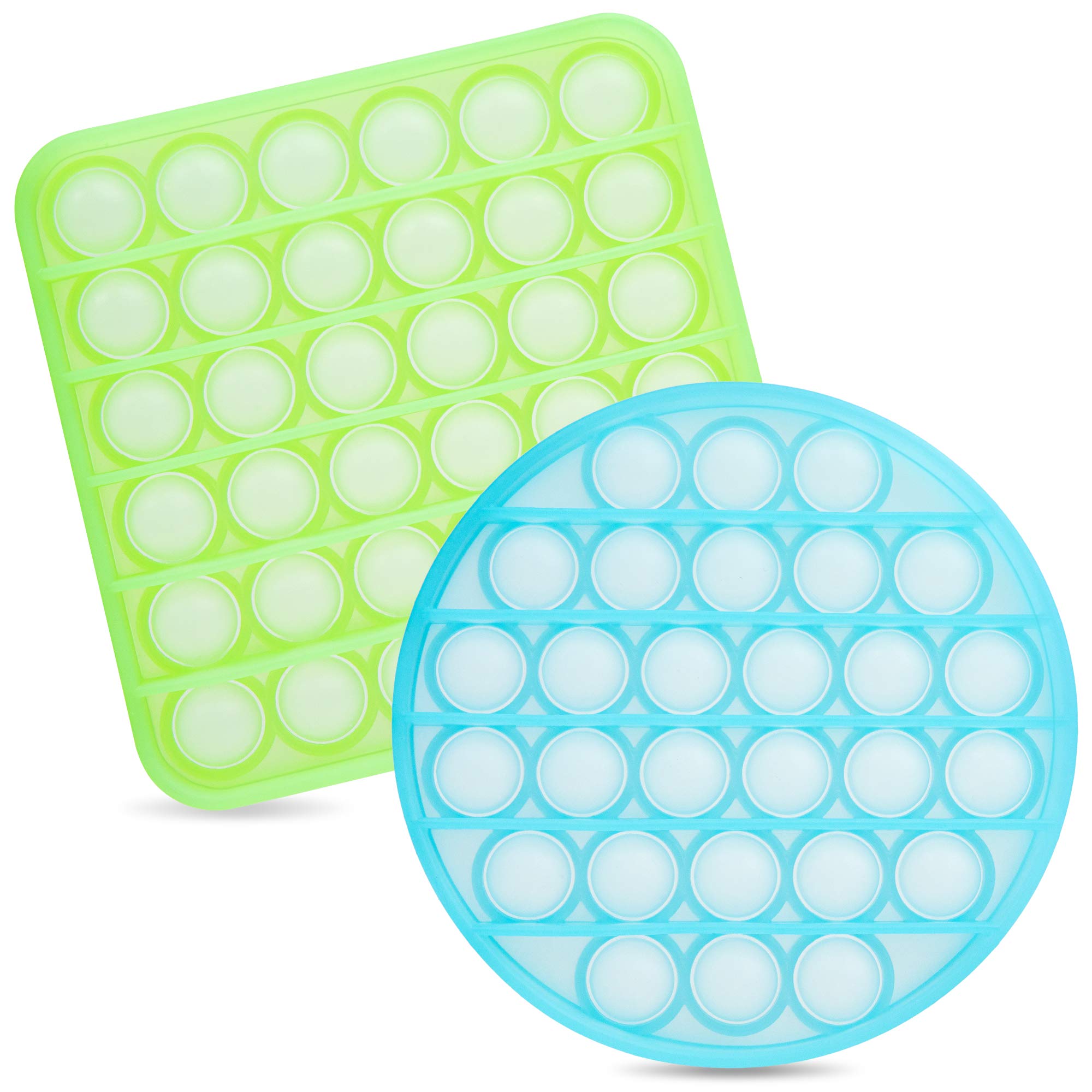 iBaste Fluorescent Push Bubble Fidget Toy Glow in The Dark Pop Bubble | amzdealz