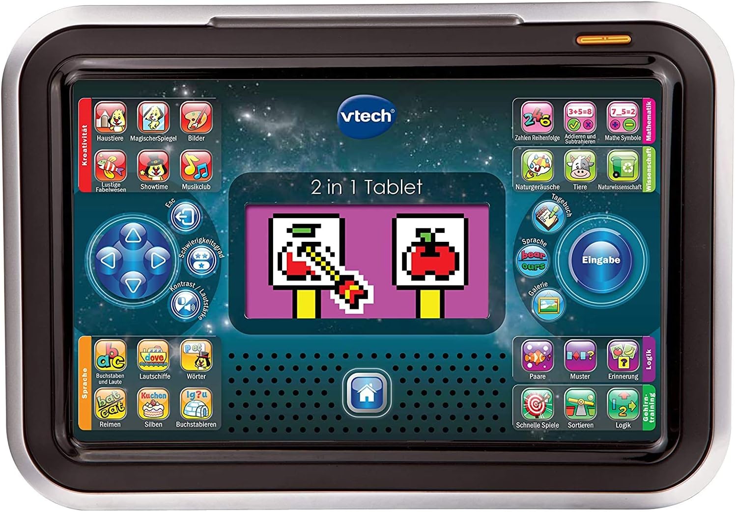 VTech Kids Genio Little App Educational Computer - German version, Black, Black/White, único - Image 3