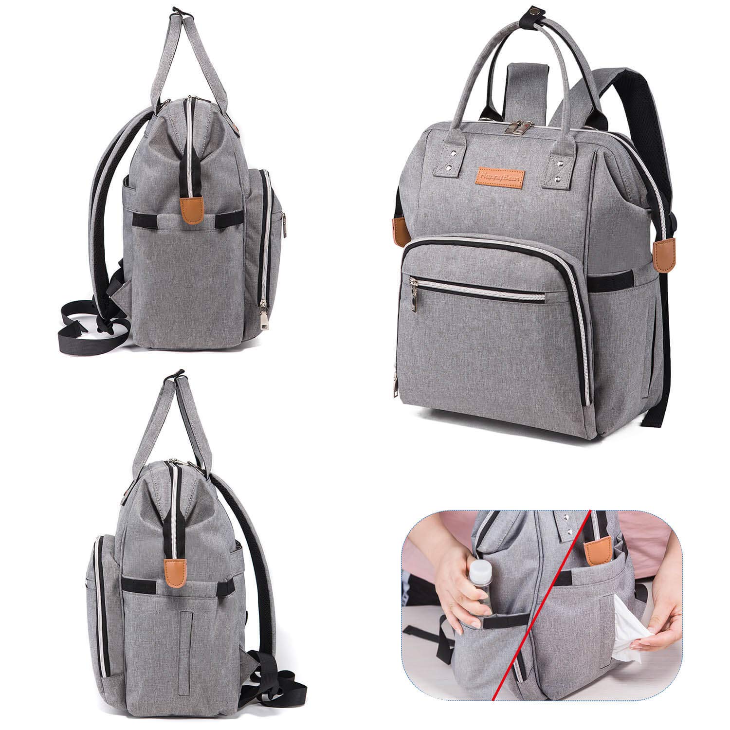 Diaper Bag Backpack for Mom Multi Function Baby Travel Diper Bag Tote