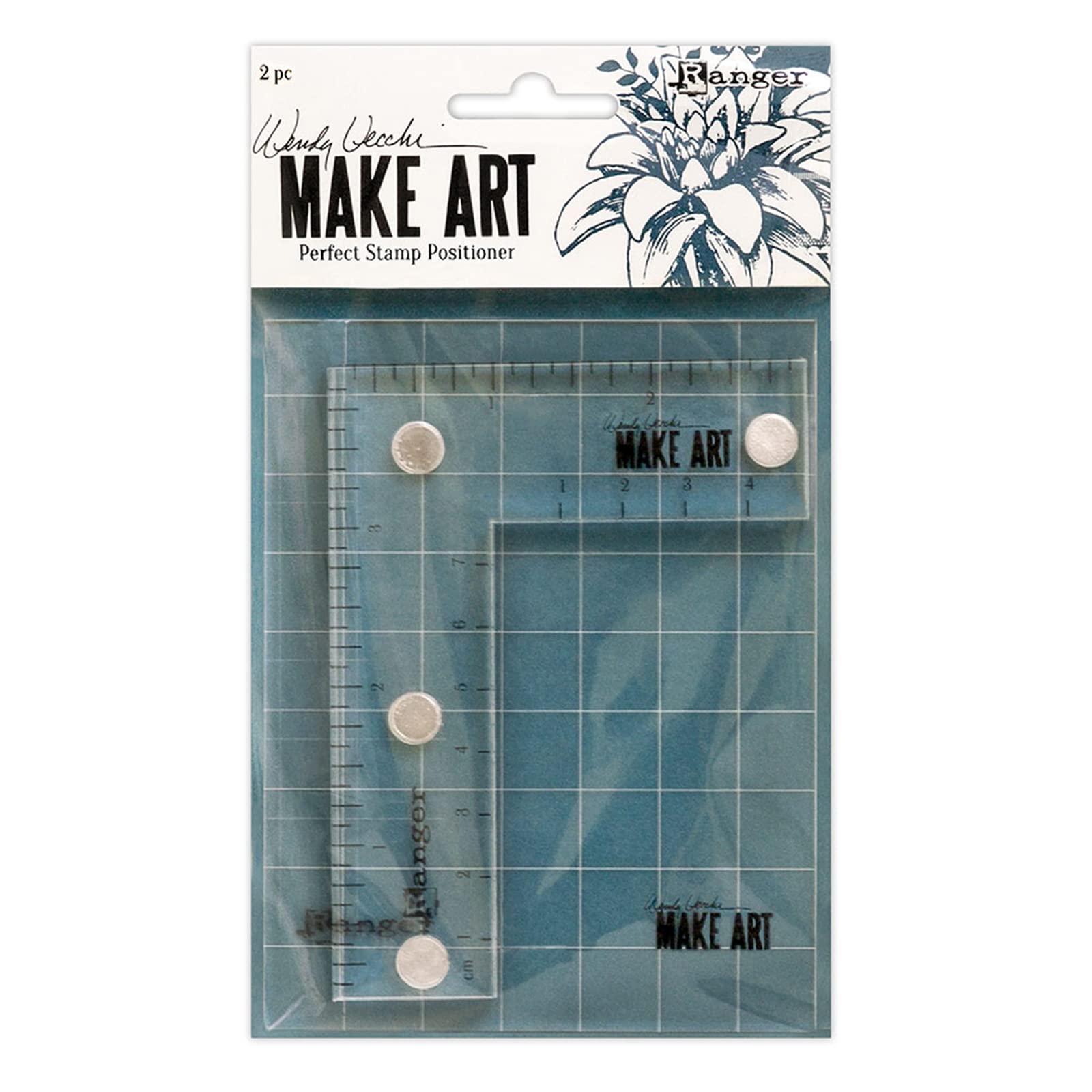 Wendy Vecchi Ranger Make Art-Perfect Stamp Positioner Set, Grey, one Size,WVA69119