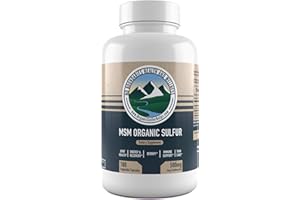 NO BOUNDARIES HEALTH AND WELLNESS MSM ORGANIC SULFUR 500mg MSM Organic Sulfur Capsules by No Boundaries Health and Wellness – 180 Vegetable Capsules: No Excipients or Fillers – Premium Health Supplement: 99.9% Pure MSM Powder