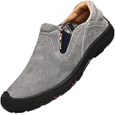 SONLLEIVOO Men's Casual Leather Loafers Breathable Slip On Fashion Loafers for Outdoor Walking