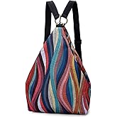 Black Butterfly Premium Backpack for Women, Bohemia Style Fashion Casual Daypack Backpack, Small Backpack Purse (0050-multicolor)