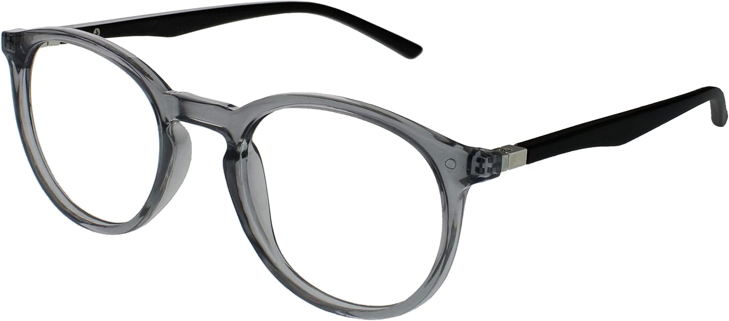 OPULIZE MET Blue Light Blocking Reading Glasses for Women Men Slim Round Frame with Scratch Resistant and Spring Hinges - Image 5