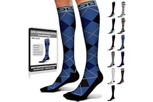 SB SOX Lite Compression Socks for Men & Women (15-20mmHg) – Best Compression Socks for Travel, Sports, and Daily Wear - XXL Sizes too!