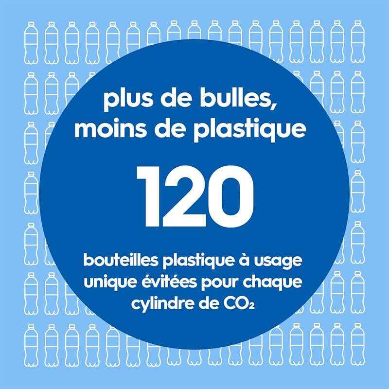 ART Machine à Soda | 1 Bouteille 1L + Cylindre 60L | Noire