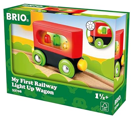 BRIO World 33708 - Mein erster Waggon mit Licht, bunt