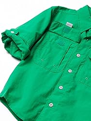 Columbia Boys' Big Bahama Long Sleeve Shirt, Dark