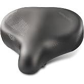 YLG Oversized Bike Seat | Comfort, Soft Wide Memory Foam, For Women Men, Exercise Peloton Spin/Adult E Bike/Schwinn/Cruiser/MTB/Jetson