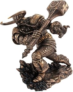 PTC Mighty Thor with Hammer Norse Mythology God Resin Statue Figurine