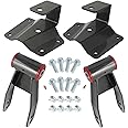 GDYDI 4'' Rear Drop Shackles and Hangers Kit for 1996-2006 Chevy Silverado 1500 GMC Sierra 2WD Truck Short Bed Only Lowering Leveling Set