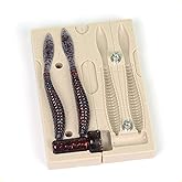 Soft Plastiс Molds Lure Making Injection Molds Fishing Lures Powerbait Maxscent Flat Worm 3.5" Two Cavity