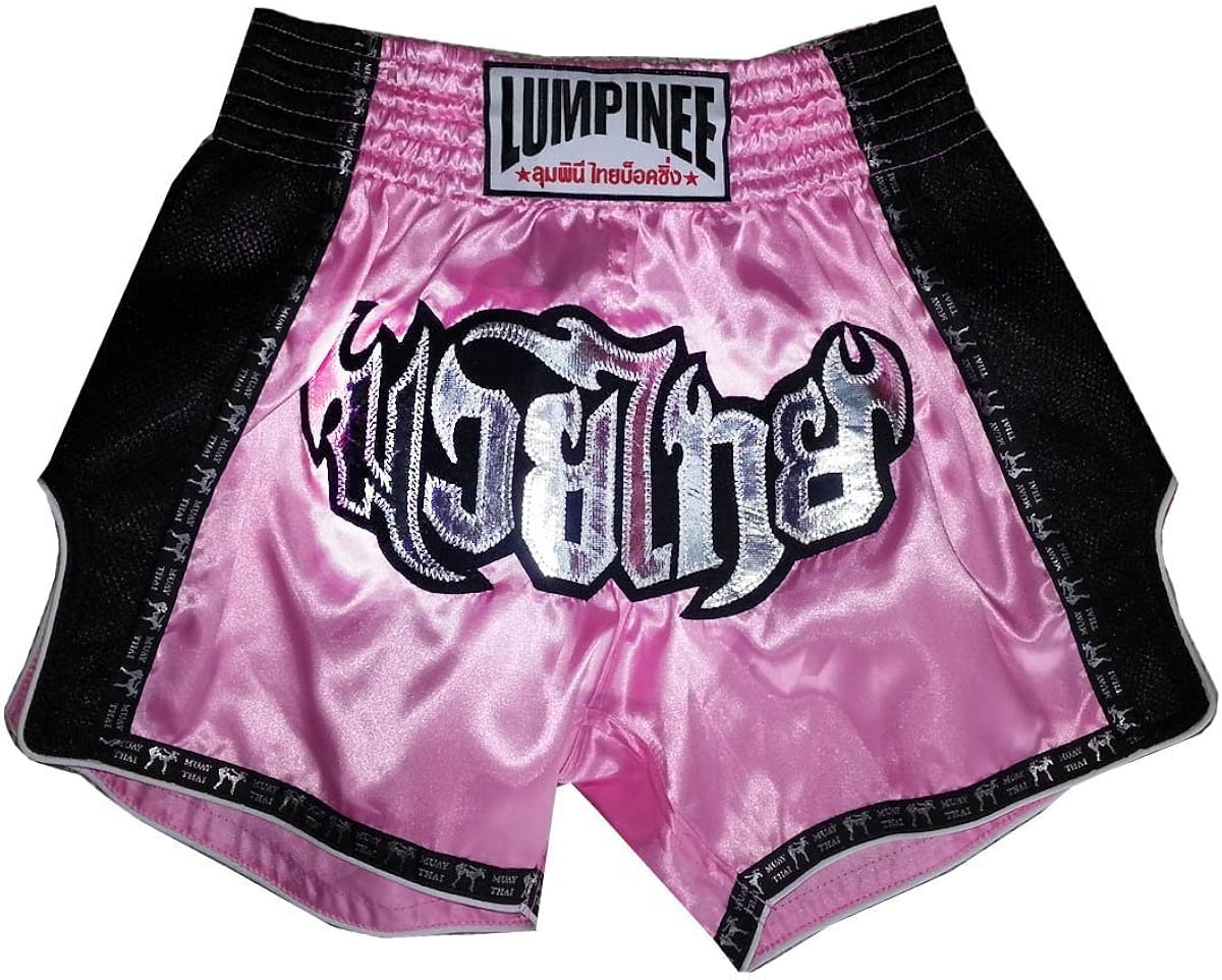 Lumpinee MUAY THAI BOXING TRUNKS PINK LADY BOXING SHORTS SIZE L Amazon