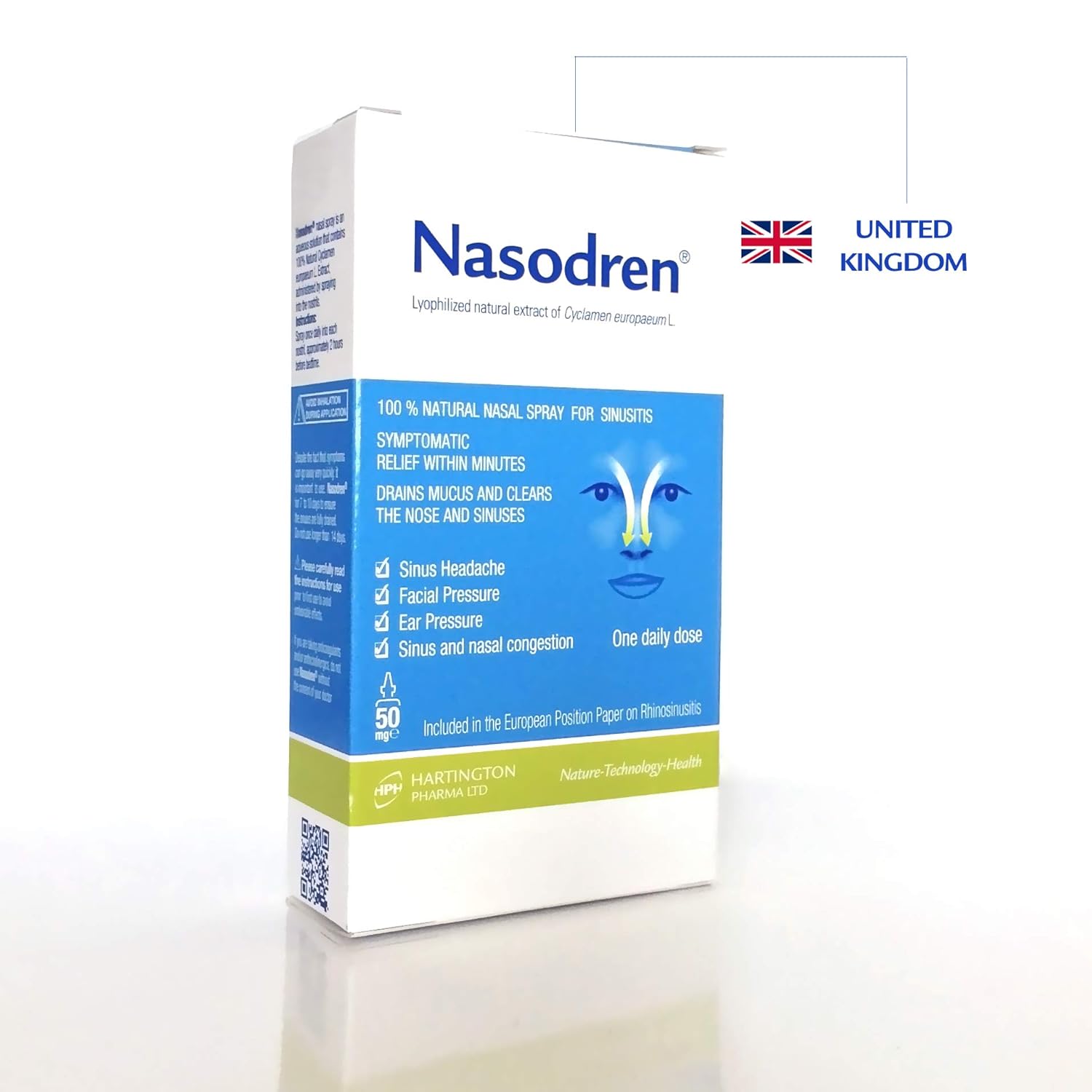 Nasodren® Nasal Spray for Sinus Infection Symptoms Relief Amazon.co