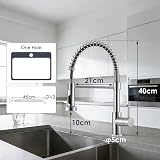 Peppermint Chrome Pull Down Kitchen Tap 360° Swivel UK 1 Hole view 6