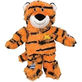 KONG Wild Knots Tiger Dog Toy (Medium/Large) Durable Internal Knotted Rope, Minimal Stuffing for Less Mess &ndash; Soft Plush Chew Toy for Dogs