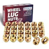 Set of 24 M14x1.5 Wheel Lug Nuts 14mmx1.5 Studs with 5/6 Lug | for Sliverado Sierra 1500 Yukon Avalanche Suburban Express 1500 C1500 K1500 Escalade Traverse Yukon Wheel OEM Factory