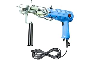 SECIVLOT Tufting Gun,Upgrade Rug Making Kit Rug Gun 2 in 1 Cut Pile Rug Pile Tufting Machine Starter Kit (Tufting Gun)