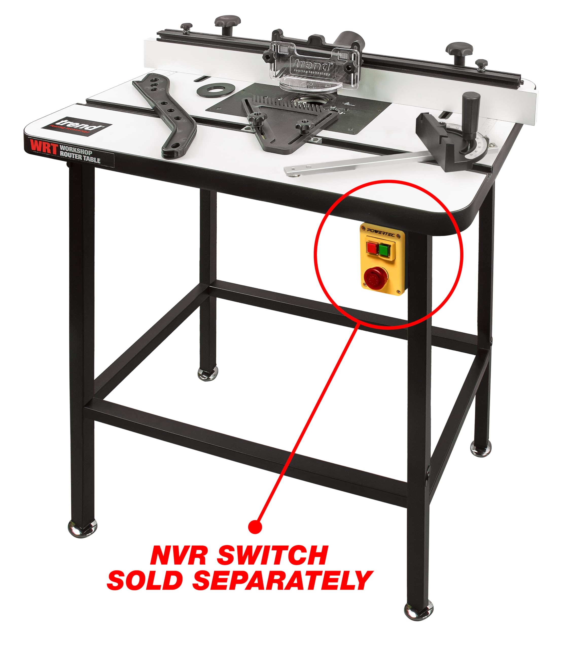 Trend Workshop Router Table, Free-Standing, 120V (NVR Switch Not Included), Precision Engineered, WRT