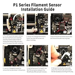 Extruder Filament Sensor for Bambu Lab 3D Printer