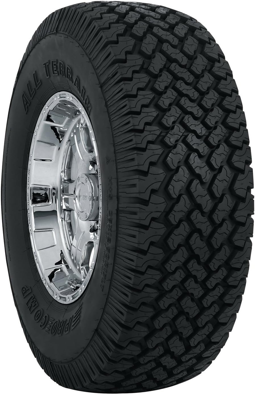 Pro Comp Tires 5060295 Pro Comp Radial All Terrain Tire Size LT295/60R20 Load Range E Max Load 3750/3415 Tread Depth 20/32 Available White Supplies Last Pro Comp Radial All Terrain Tire