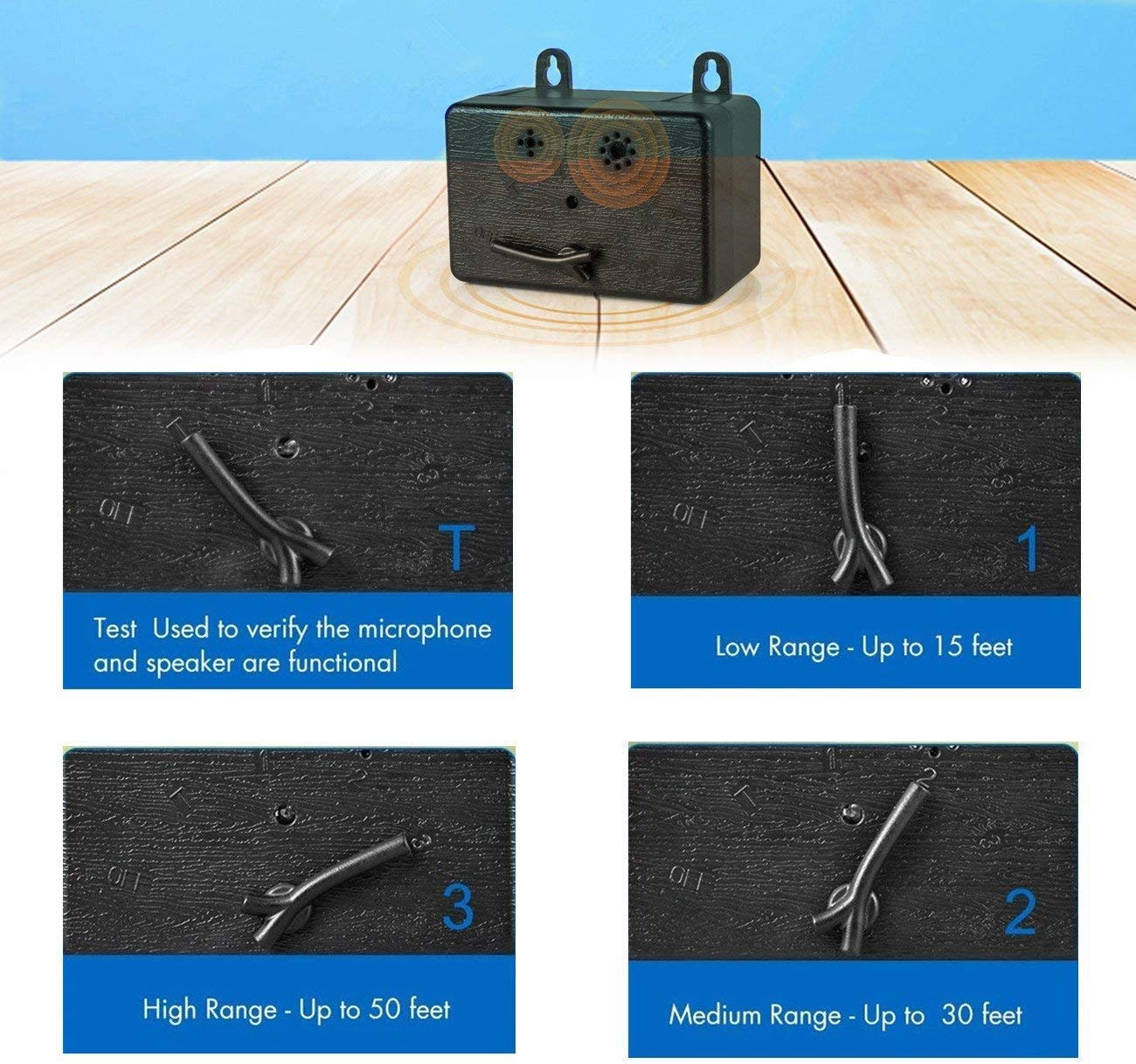 Lazaga Mini Dog Bark Control Device Outdoor Anti Barking