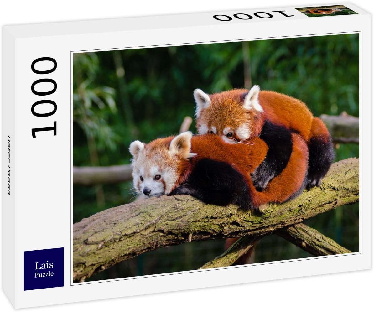 Lais Puzzle Roter Panda – 1000 Teile, Farbenfrohes Motiv, Hochwertig Gestanzt