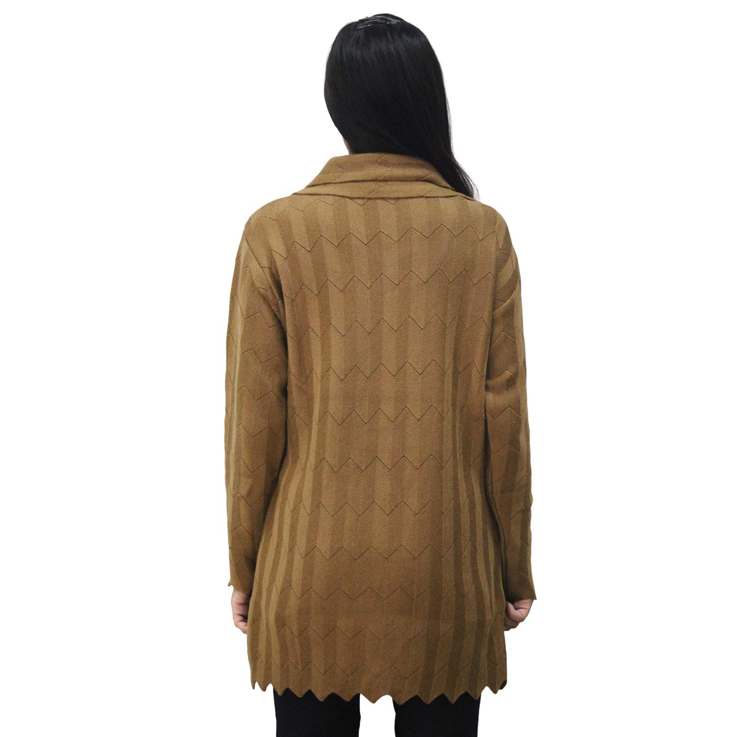 matelco womens woollen long cardigan with collars