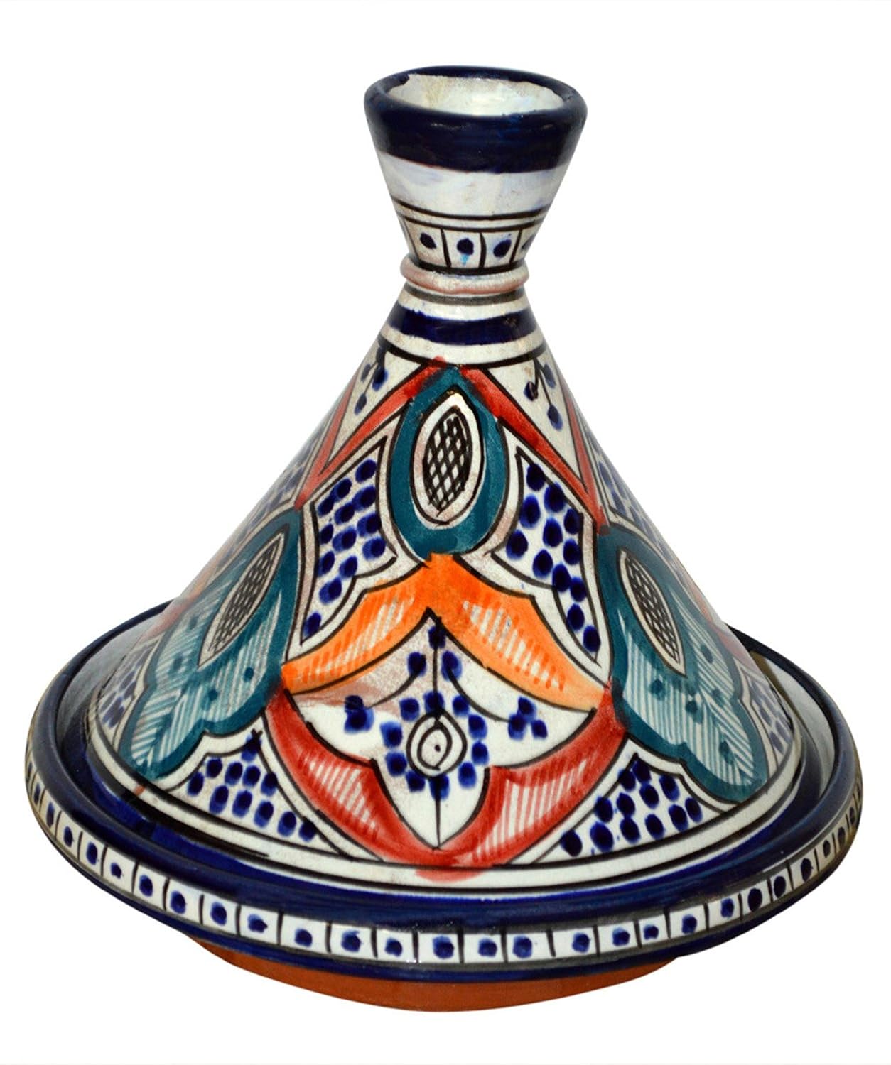 Tagines Moroccan Handmade Serving Tagine Exquisite Ceramic With Vivid colors Original 8 inches