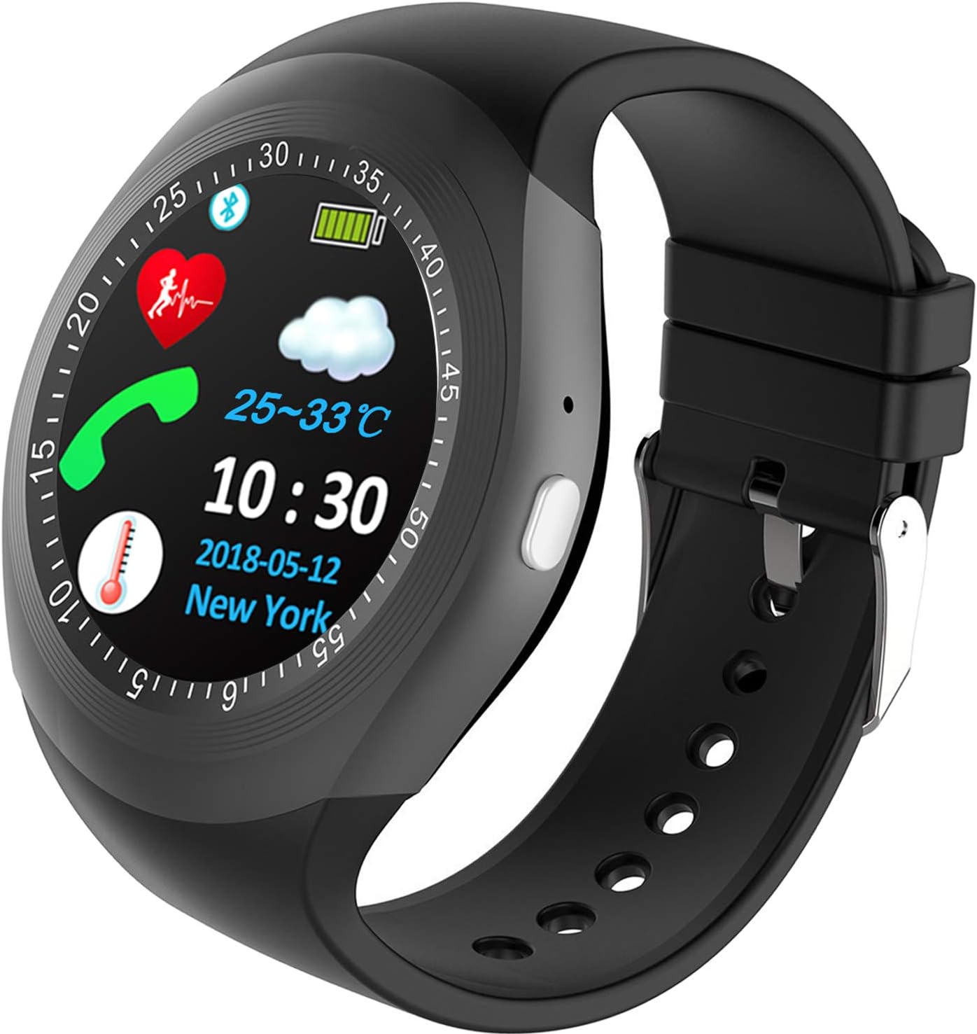 iCooLive Smart Watch for Men Women - Activity Fitness Tracker with Heart Rate Blood Pressure Monitor Sport Watch Pedometer Calorie Smart Watch for Android iOS Father's Day Birthday Travel Gift