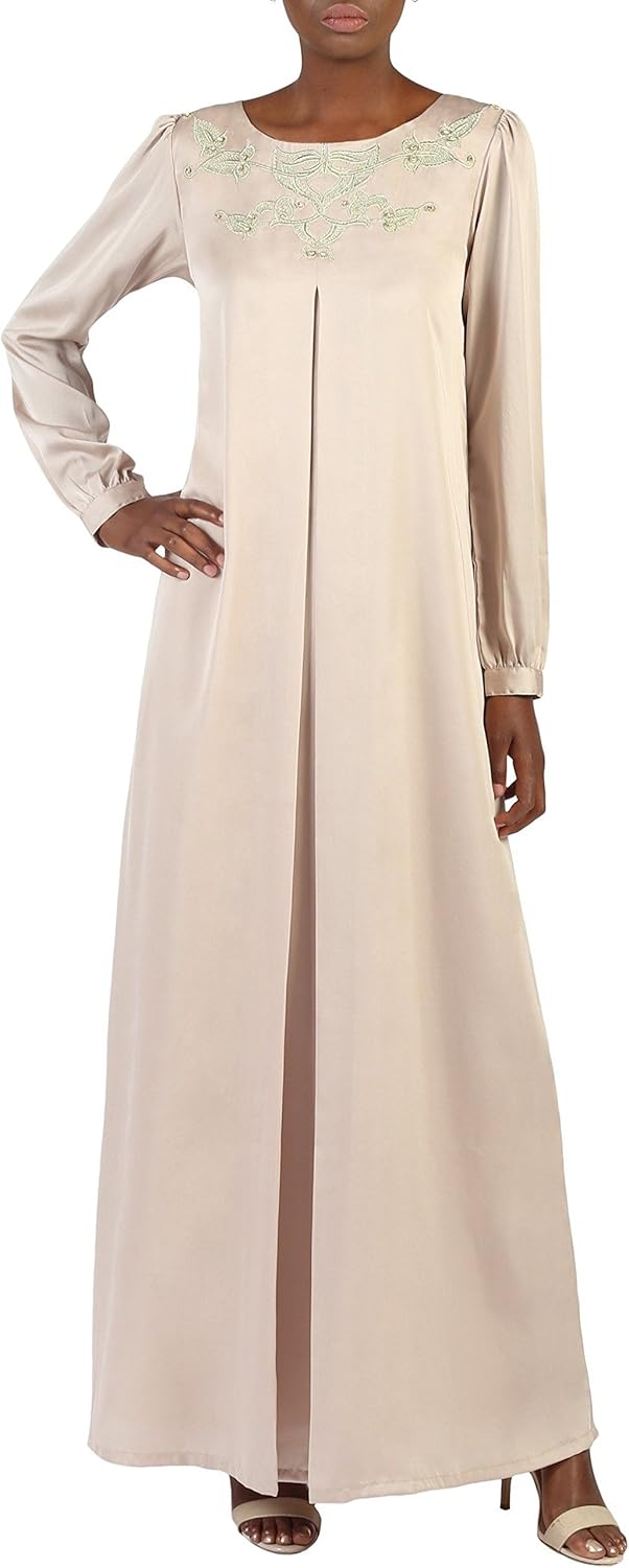 gold long sleeve maxi dress