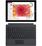 Microsoft Surface 3 10.8in Touchscreen 4 GB Memory 128 GB SSD WiFi + 4G LTE Tablet Bundle GL4-00009 (Tablet + Type Cover) (Renewed)