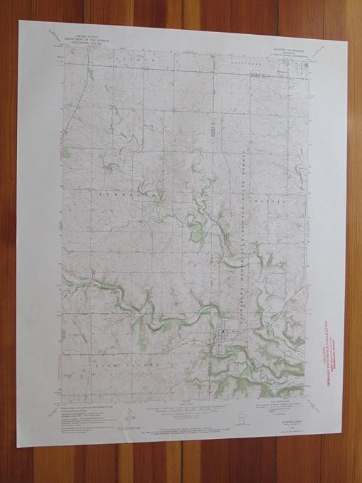 Mazeppa Minnesota 1970 Original Vintage USGS Topo Map
