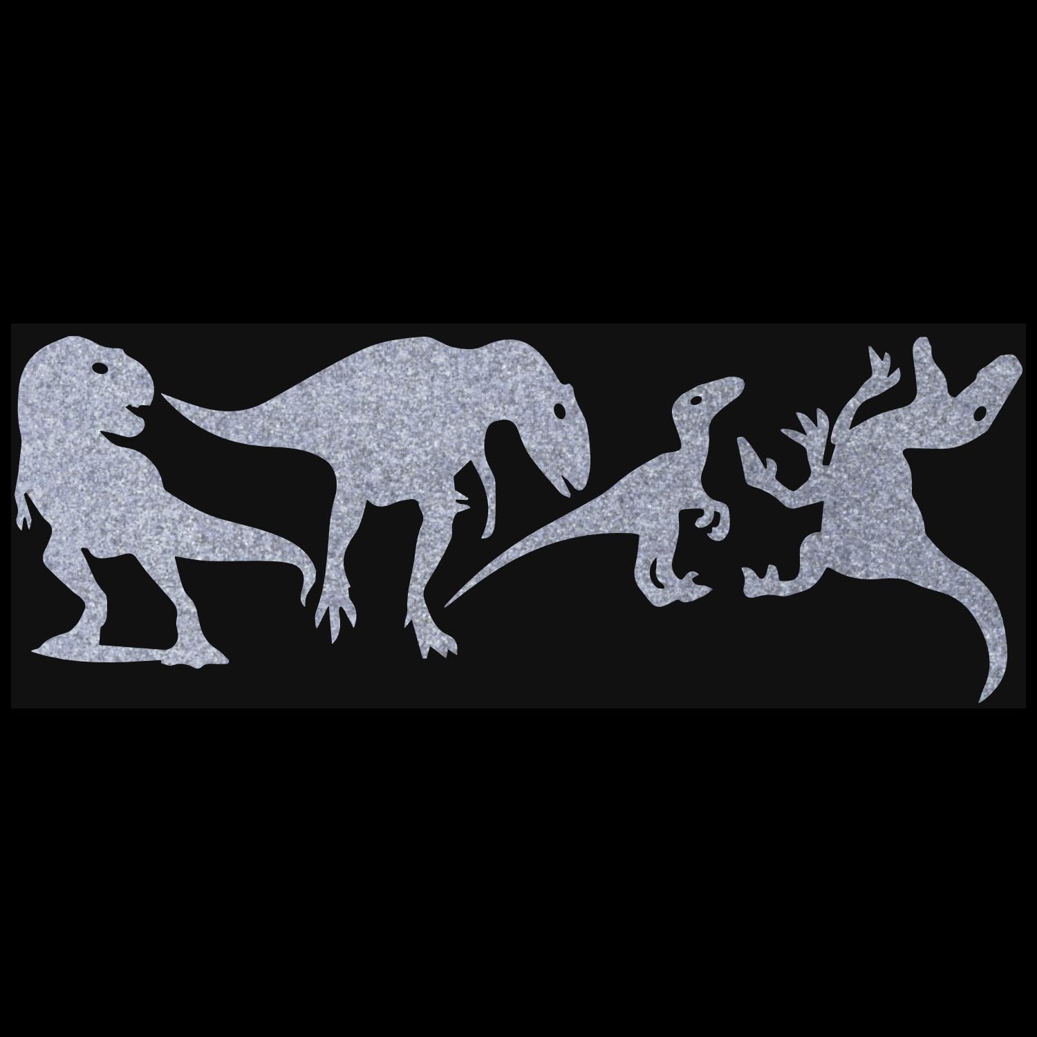 LiteMark Dino Pack 3 Reflective Assorted Dinosaur Sticker Decals for