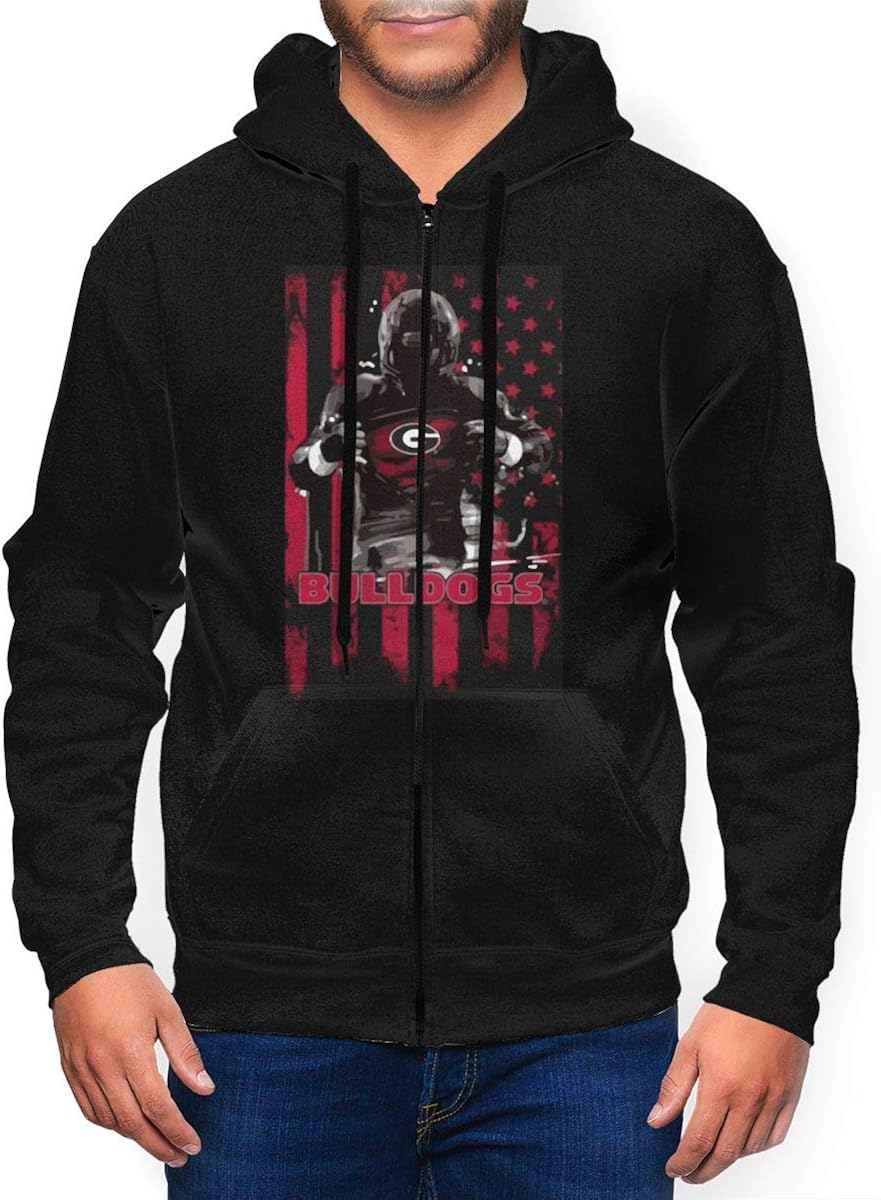 georgia bulldog zip up hoodie