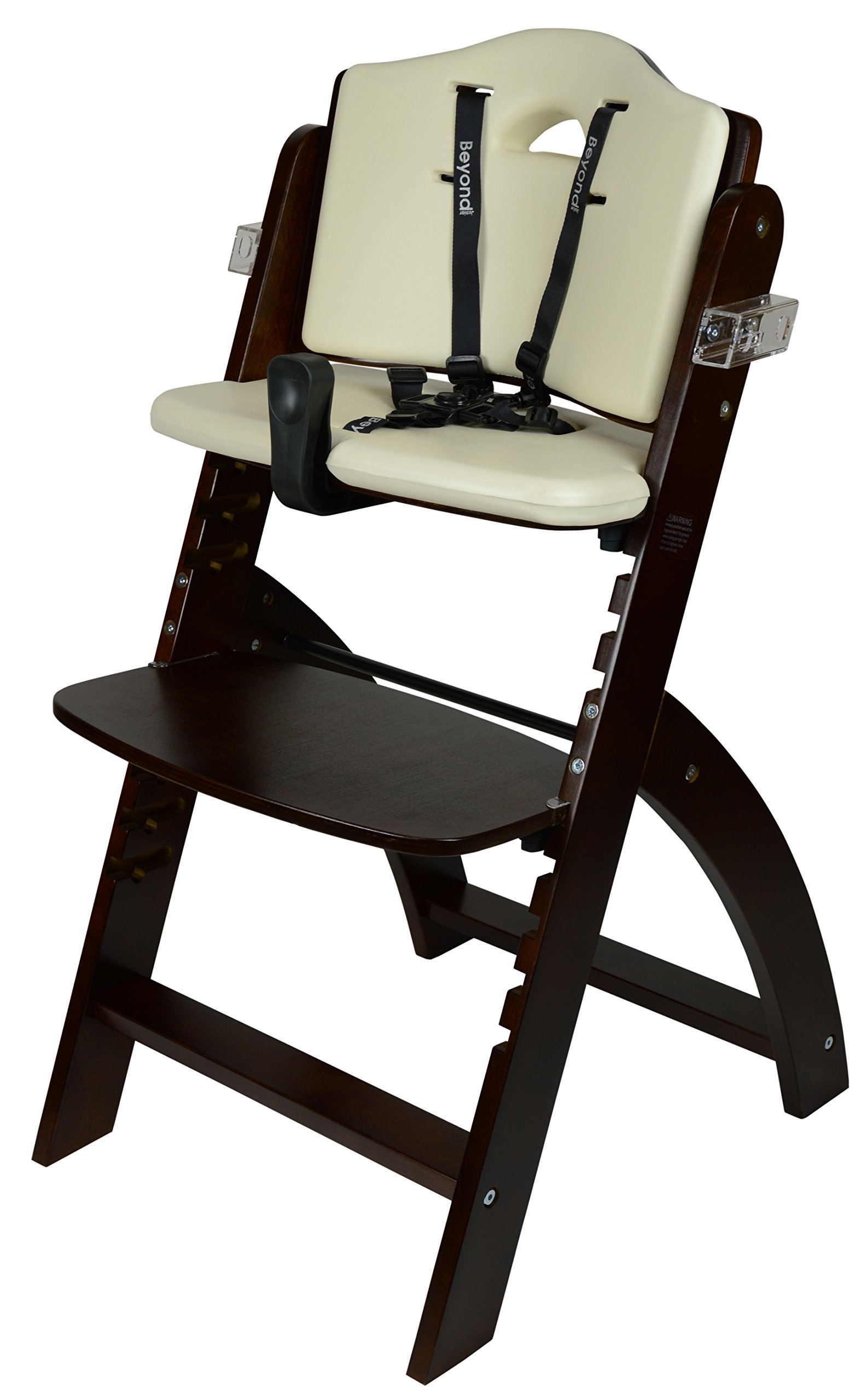 Abiie Beyond Wooden High Chair With Tray. The Perfect Adjustable Baby