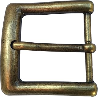 Brazil Lederwaren Gürtelschnalle 4,0 cm | Buckle Wechselschließe Gürtelschließe 40mm Massiv | Dorn-Schließe | Wechselgürtel bis 4cm | Altmessing