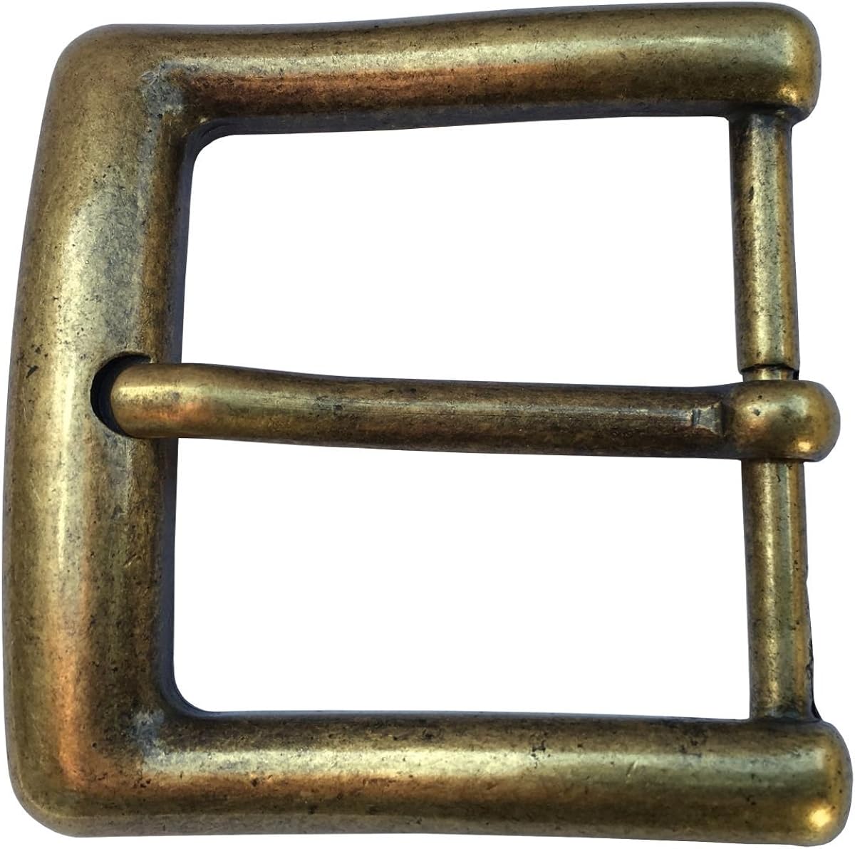 Brazil Lederwaren Gürtelschnalle 4,0 cm | Buckle Wechselschließe Gürtelschließe 40mm Massiv | Dorn-Schließe | Wechselgürtel bis 4cm | Altmessing