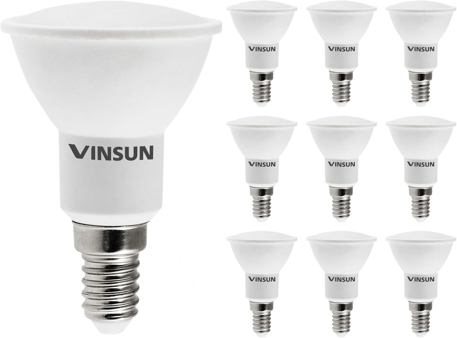 VINSUN® E14 LED Bulb 5W, 40W Light Bulbs, Warm White 2700K, 400lm, E14
