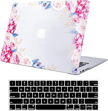 Amazon Com Funut Laptop Case For Macbook Pro 13 Inch Retina Display 15 12 Release A1502 A1425 Plastice Hard Case Protective Cover With Keyboard Cover For Macbook Pro 13 Inch Retina Non Cd Rom Diagonal Roses Computers