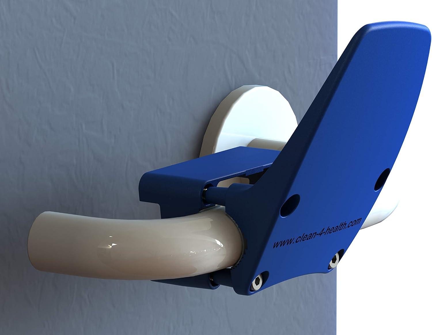 EHMANN Clean4Health Hands-Free Door Opener, 9580x0000, Blue, to Avoid Contact with Door Handles, 105x71x78