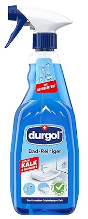durgol Badreiniger mit Abperleffekt & ohne Trocken wischen – für Dusche, Fliesen, Waschbecken, Armaturen u.v.m. – biologisch 