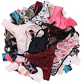 UWOCEKA Sexy Thongs for Women,Varity of T-Backs Sexy Underwear 20 Pack of G Strings Lacy Undies Panties Tanga