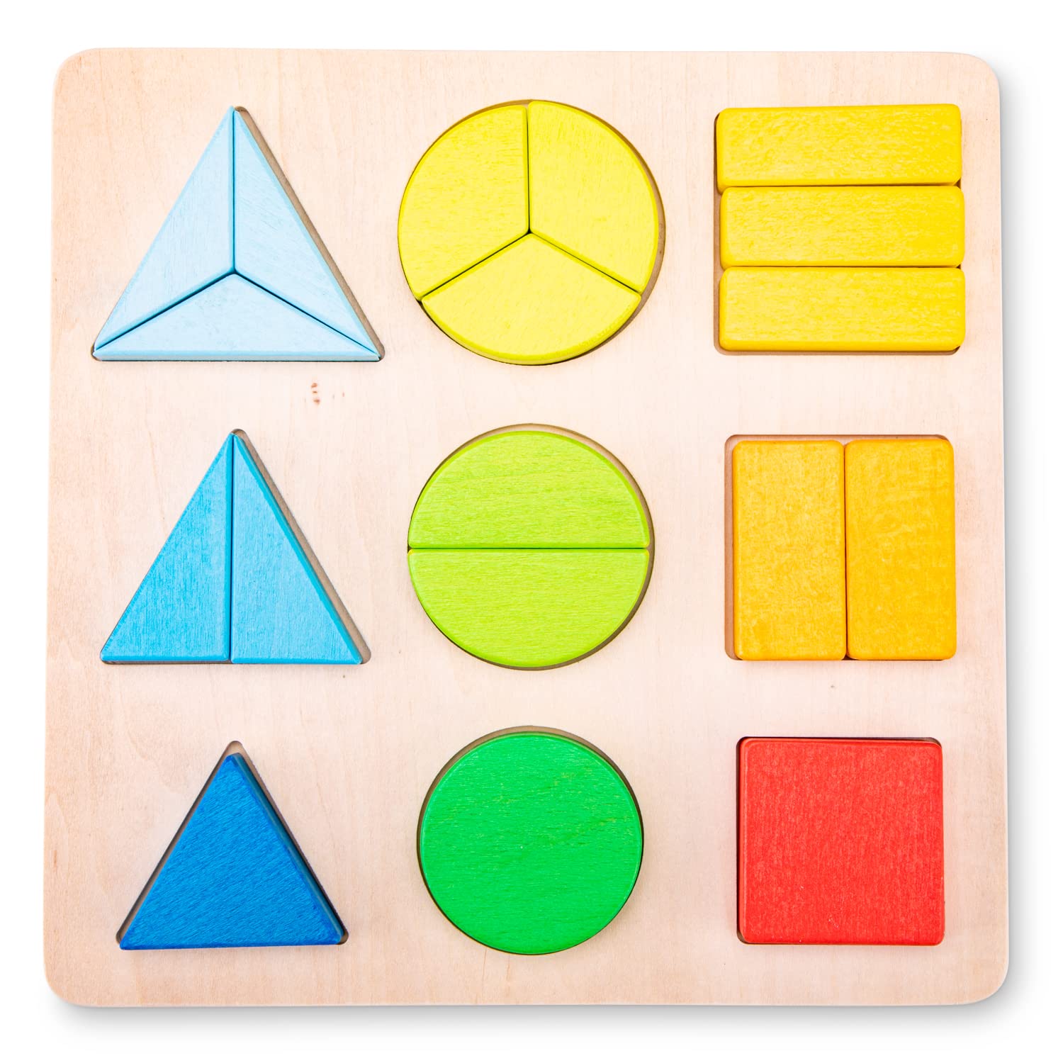 New Classic Toys Wooden geometric shapes puzzle board