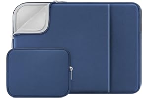 RAINYEAR 14 Inch Laptop Sleeve Case Cover Soft Lining Bag with Pocket & Accessories Pouch,Compatible with 14" Dell HP ThinkPa