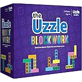 Blockwork by Uzzle Games - Fast-Paced Family Board Game - Multiple Difficulty Levels - Enjoyable and Challenging Puzzle Game – 2 to 4 Players – A Complete Family Night Fun Package - for Ages 4+