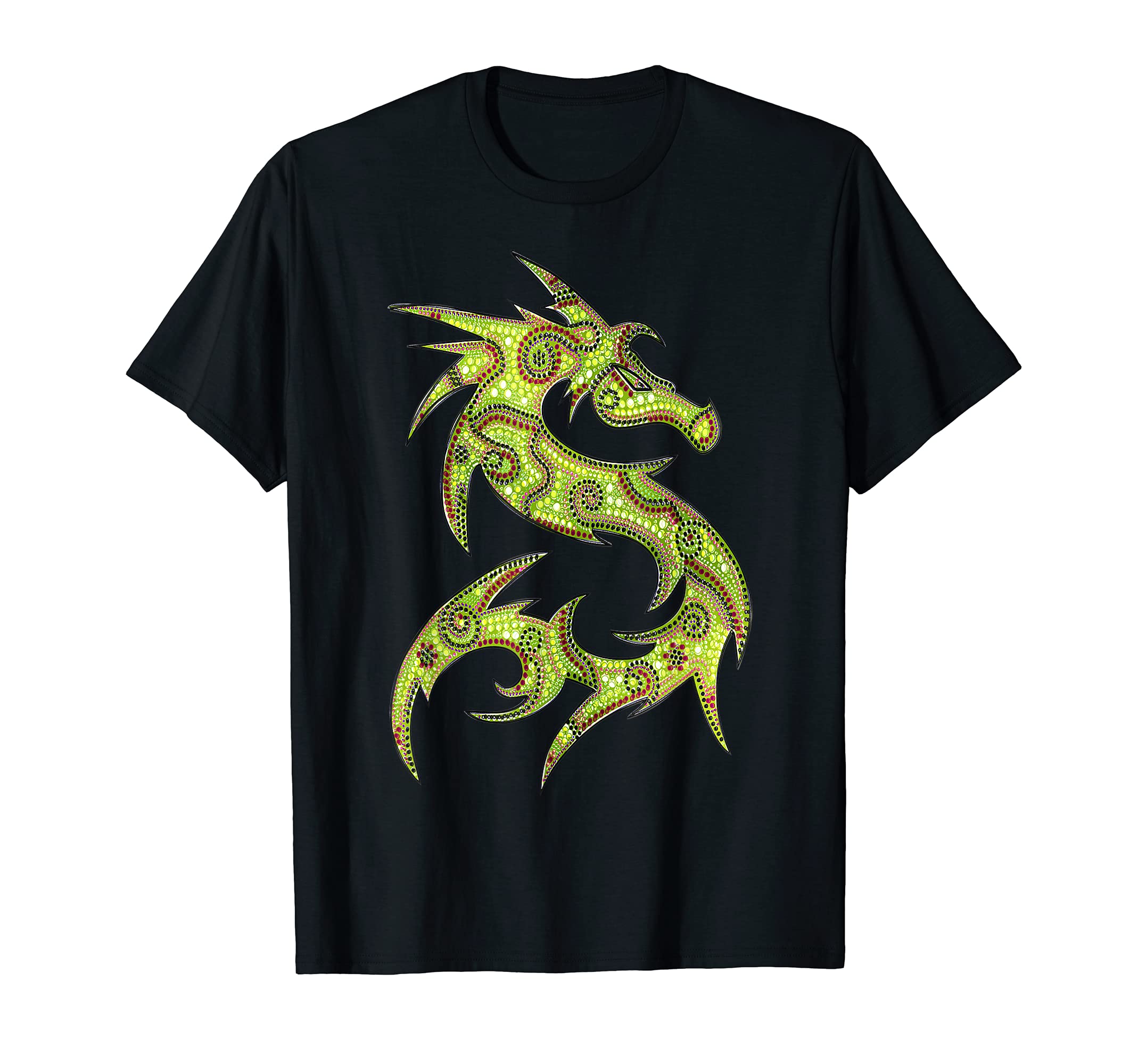 FANTASY DRAGON - dot painting art 4 - Fan Fun T-Shirt