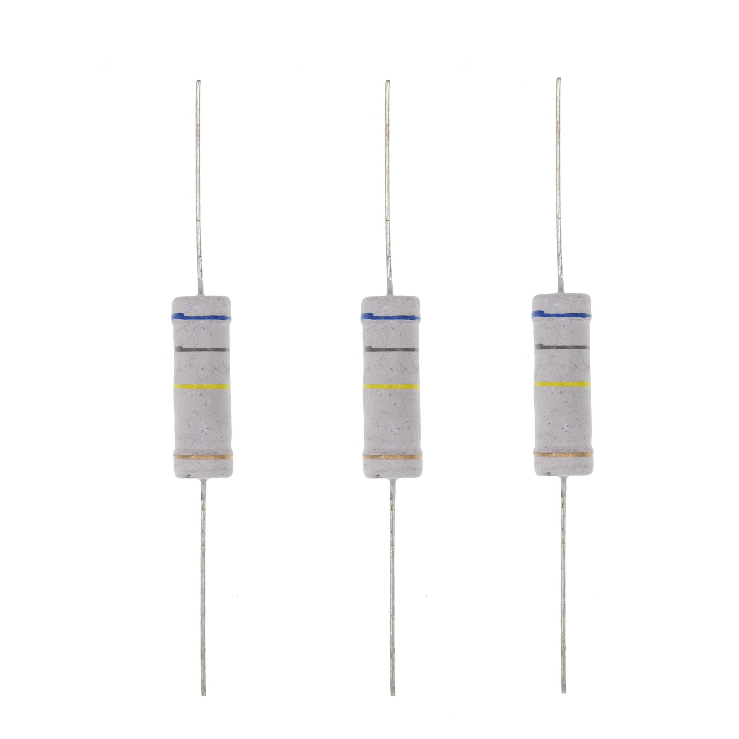 HUABAN 10PCS 5W 5 Watts 680K 680K Ohm 5% Metal Oxide Film Resistor
