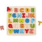 (Uppercase Puzzle) - Hape HAP-E1551 Chunky Alphabet Puzzle - Multicolor