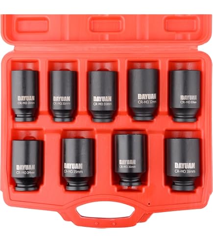 8pc 3/4 Inch Drive Metric Impact Socket Set – 26mm-38mm, Vector Tools, No Case